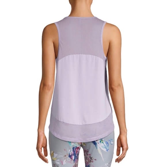 Athletic Mesh Tank Top, Lavender - Picture 3 of 7